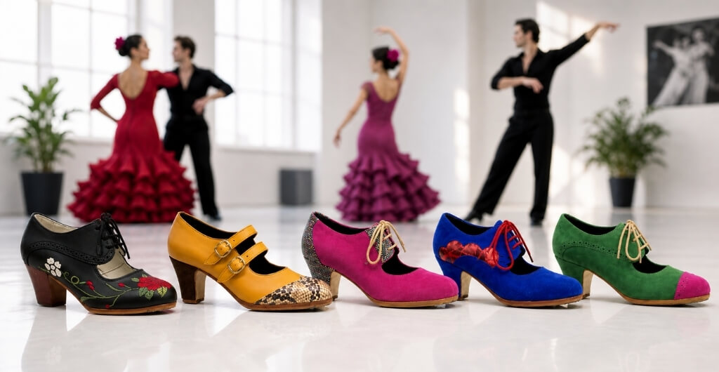 El color perfecto para tus zapatos de flamenca
